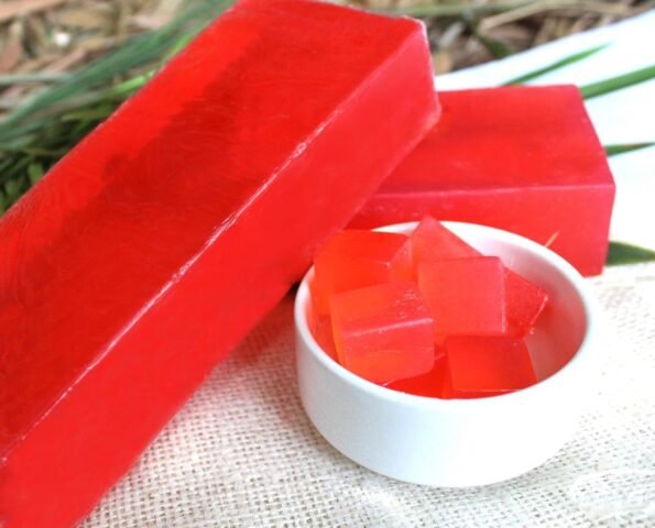 Ultra Clear Watermelon Glycerine Pour & Melt Soap Base, 100% Pure Organic and Natural Bath, Soap Base Making Material